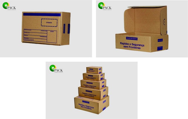 Caixas de papelão para sedex