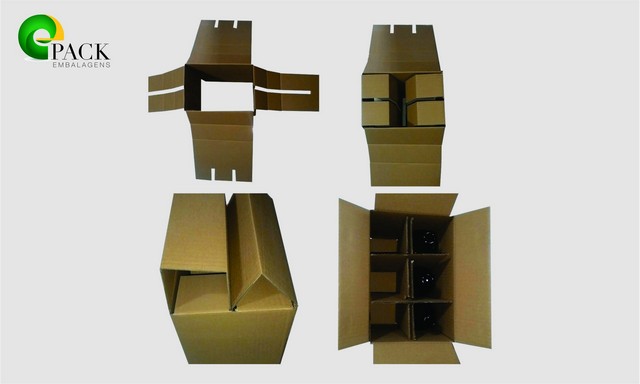 Embalagens para transporte de garrafas